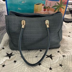 Cole Haan Blue denim tote satchel shoulder bag